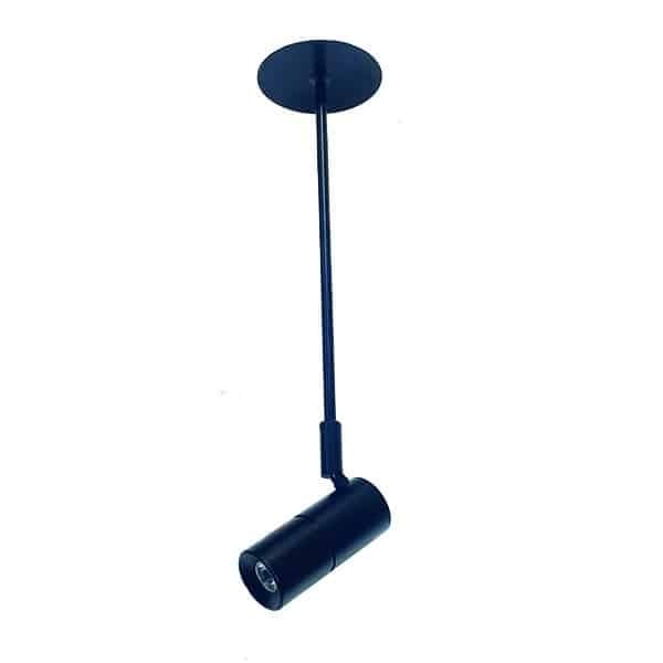 Cubispot - LUKY IRC80 3W 240 Lm 40° 3000°K + TIGE L.250 + PATERE ENCASTREE Ø 70 BLANC