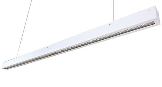 Cubispot - LYRA SUSPENSION IRC>80 L.590 X l.48 23W 3482Lm 4000°K OPT. ASYMETRIQUE + ALIM BL