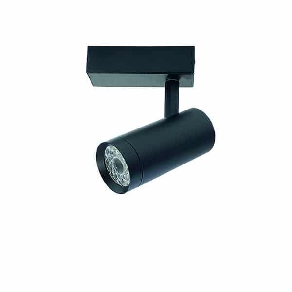 Cubispot - OPUS IRC90 PROJ. 25W 2026Lm 3000°K OPTIQUE DE 18°A 48° + PATERE NOIR