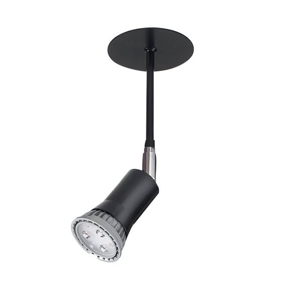 Cubispot - PL 230V GU 10 + LED 4,9W 365Lm 36° 3000K DIMMABLE NOIR