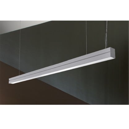 Cubispot - STEEL-C SUSPENSION L.1130 45W 4950Lm 3000°K OPALE + DRIVER DALI INTEGRÉ BLANC