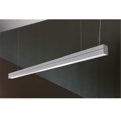 Cubispot - STEEL-C SUSPENSION L.850 38W 4545Lm 3000°K PRISM. + DRIVER INTEGRÉ GRIS