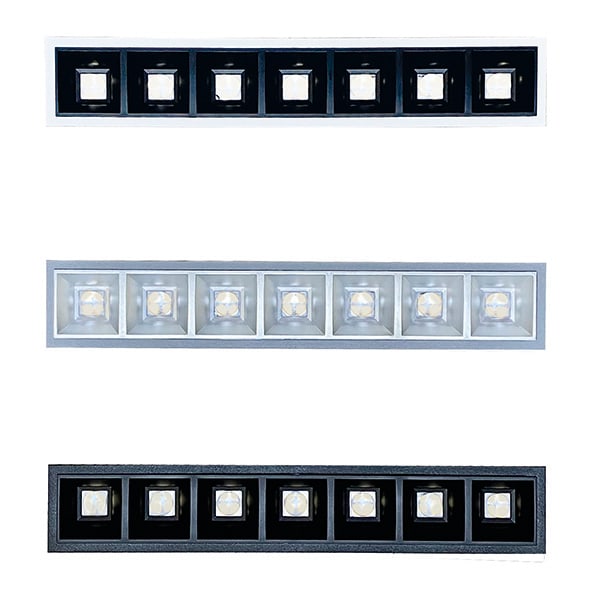 Cubispot - TETRIS 7 IRC90 11W OPTIC NOIR 1088LmWW-D 80° 3000°K GRIS