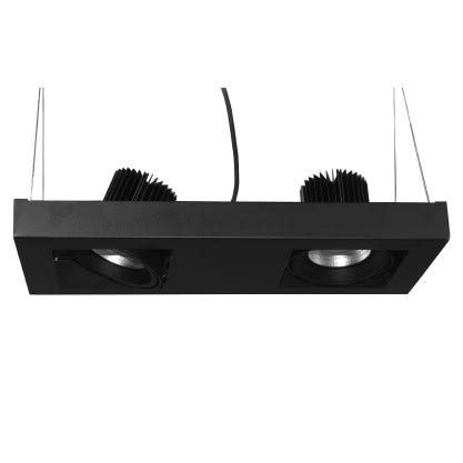 Cubispot - DELTA 2 IRC90 2 X 19W 2 X 2063Lm 3500°K 23° NOIR