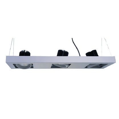 Cubispot - DELTA 3 IRC80 DALI 3 X 39W 3 X 5450Lm 3000°K 28° GRIS