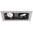 Cubispot - DOMILED 2 IRC90 2X39W 4908Lm 4000°K 42° INT.NOIR /FACE GRISE