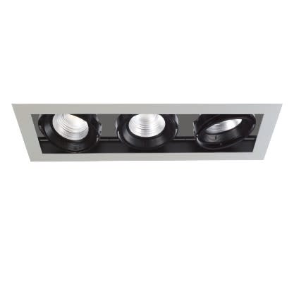 Cubispot - DOMILED 3 IRC90 DALI 3X19W 2105Lm 4000°K 23° INT.NOIR /FACE NOIRE