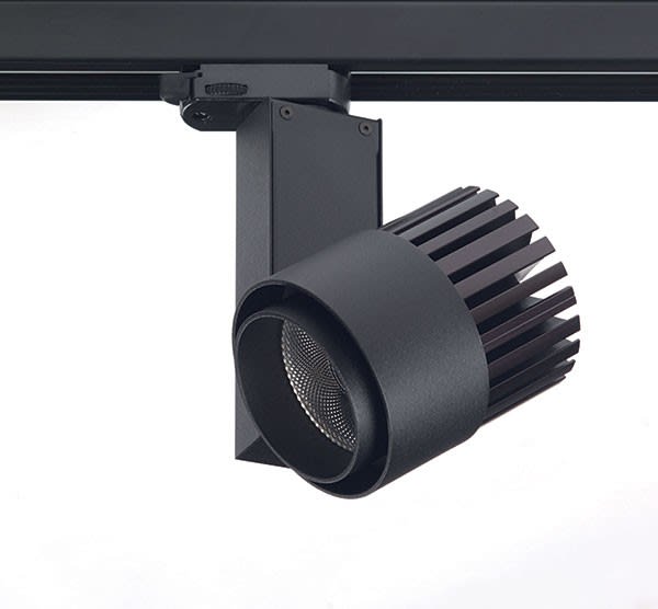 Cubispot - FOCUS PROJ. IRC80 27W 2343Lm W7-31° 3000°K + ADAPT. 3 ALL.+ POTENTIOMETRE GRIS