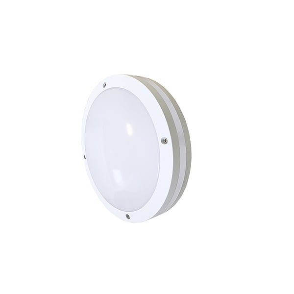 Cubispot - ROKO HUBLOT ROND IP54 20W 1983Lm 4000K + DETECTEUR HF - BLANC
