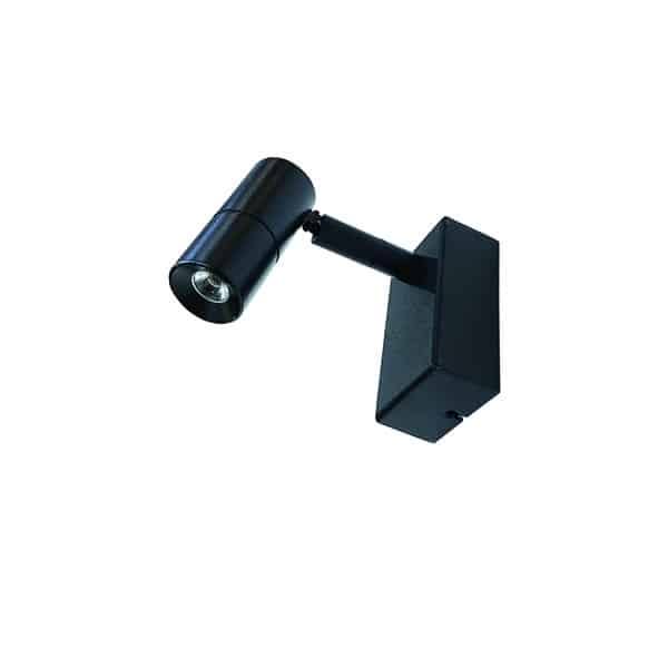 Cubispot - LUKY IRC80 3W 250 Lm 40° 4000°K + PATERE RECTANGULAIRE + INTER GRIS