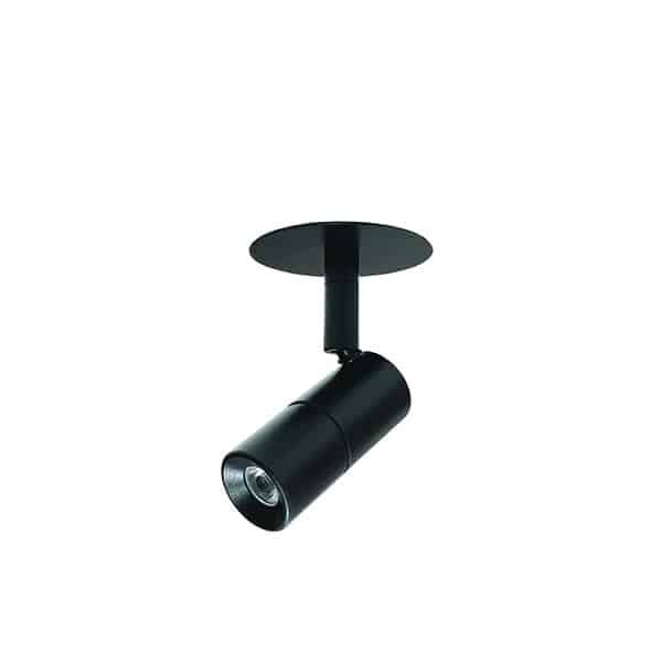 Cubispot - LUKY IRC80 3W 240 Lm 40° 3000°K + PATERE ENCASTREE Ø 70 NOIR
