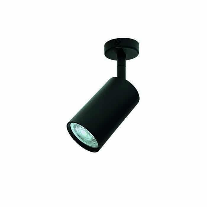 Cubispot - MICRO PROJECTEUR 10W 780Lm 12° 3000°K IRC>90 + PATERE BLANC