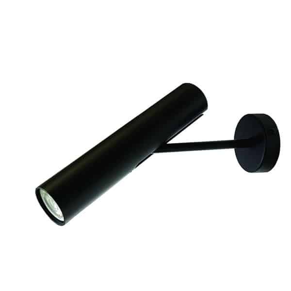 Cubispot - PELICAN PROJECTEUR 10W 820Lm 12° 4000°K IRC>90 + PATERE NOIR