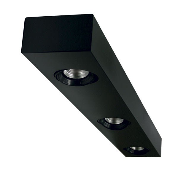 Cubispot - PLANO 1500 3 X 40W 4142Lm (12426Lm) 3000°K 49°+ FILINS NOIR GRAN.