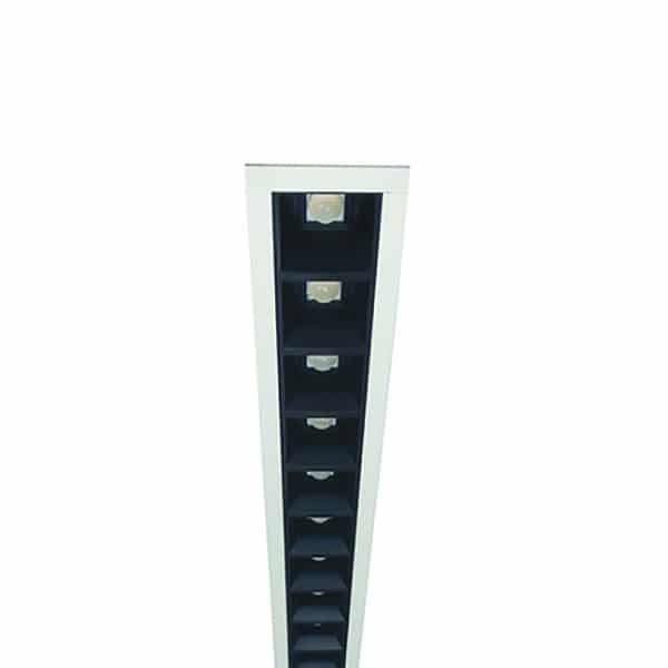 Cubispot - RECTA ENC. LIGNE COTINUE L1200 IRC80 20W ON/OFF OPTIC METAL 3215LmWW-D 80° 3000°