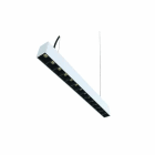 Cubispot - RECTA SUSP. LIGNE CONTINUE L560 IRC80 25W ON/OFF OPTIC NOIR 2830LmW-D 50° 4000°K