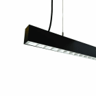 Cubispot - RECTA SUSP. LIGNE COTINUE L1200 IRC80 35W DALI DIFF. OPALE 4002Lm 4000°K NOIR