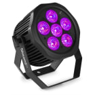 Monacor - PAR à LED sur batterie, 6 x 12 W 6-en-1 RGBWA-UV, IP65, alu - WBP612IP