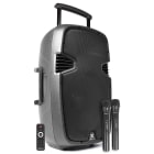 Sodel - Sono portable sur batterie, 15" BT/MP3/USB, 2 micro main UHF - SPJ-PA915