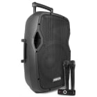 Sodel - Sono portable sur batterie, 12" BT/MP3/USB, 2 micro main UHF - AP1200PA