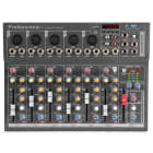 Monacor - Table de mixage 7 canaux, USB/MP3 - VMM-F701