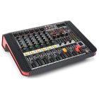 Sodel - Table de mixage amplifiée 2 x 200 W, 6 canaux, multi-effets, BT - PDM-M604A