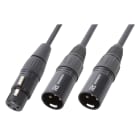 Sodel - Cordon audio XLR en Y, 1 x XLR femelle / 2 x XLR mâle, 0,5 m - CX140