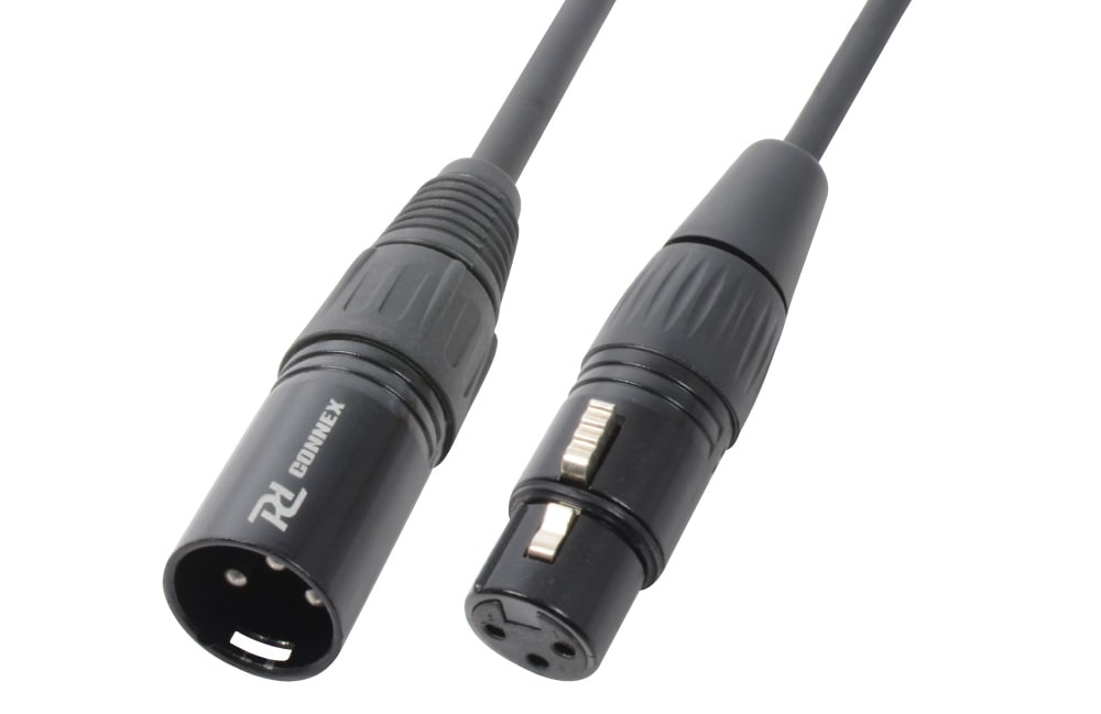 Sodel - Cordon audio XLR mâle / XLR femelle, 20 m, ø 7 mm, noir - CX36-20