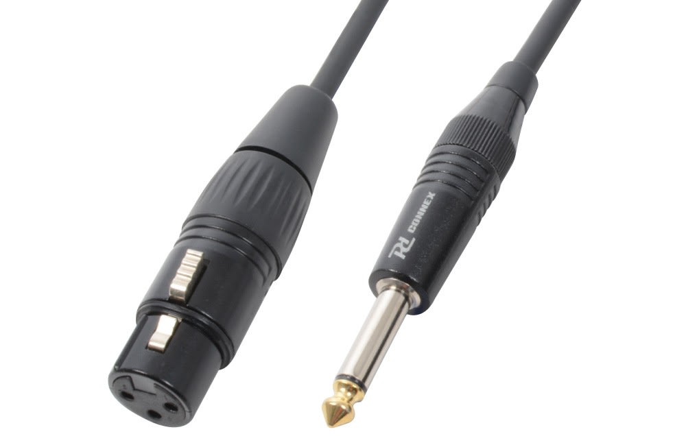Monacor - Cordon audio XLR femelle / jack 6,35 mâle mono, 6 m - CX40-6