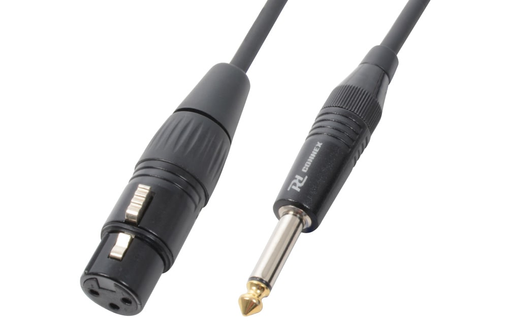 Monacor - Cordon audio XLR femelle / jack 6,35 mâle mono, 12 m - CX40-12