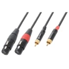 Sodel - Cordon audio 2 x XLR femelle / 2 x RCA mâle, 6 m - CX68-6