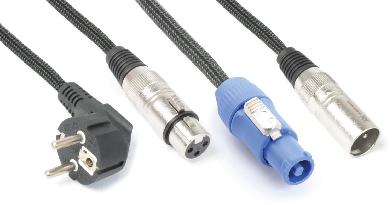 Sodel - Cordon combiné - XLR femelle / Connecteur Power A - XLR mâle 10 m - CX03-10