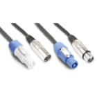 Monacor - Cordon DMX+Alimentation 0,5m