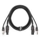 Monacor - Cordon DMX+PowerCON 0,5m