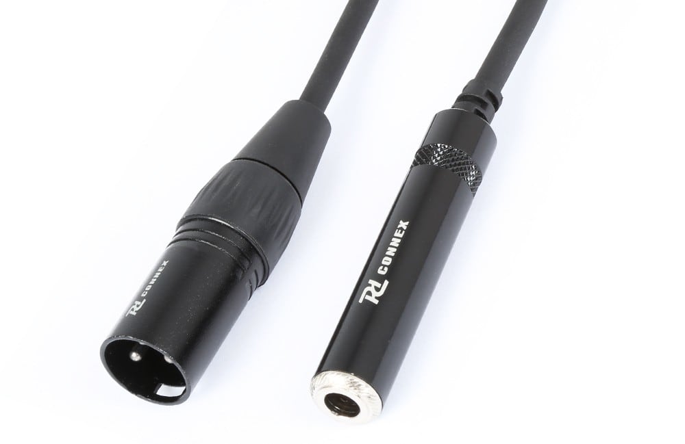 Sodel - Cordon audio XLR mâle / jack 6,35 femelle mono, 15 cm - CX130