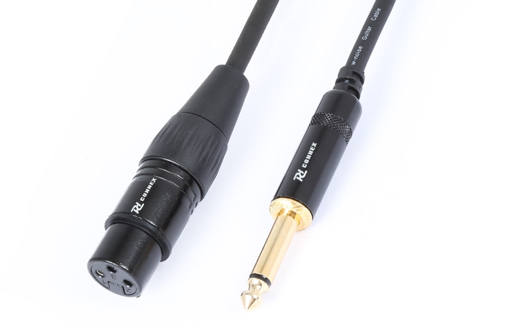 Monacor - Cordon audio XLR femelle / jack 6,35 mâle mono, 15 cm - CX135