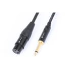 Monacor - Cordon audio XLR femelle / jack 6,35 mâle mono, 15 cm - CX135