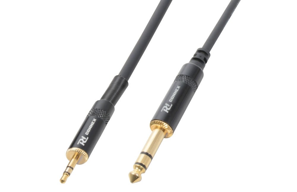 Sodel - Cordon audio jack 3,5 mâle stéréo / jack 6,5 mâle stéréo, 3 m - CX82-3
