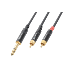 Monacor - Cord aud 6,35 / RCA - CX84-3