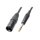 Monacor - Cordon audio XLR mâle / jack 6,35 mâle stéréo, 15 cm - CX139