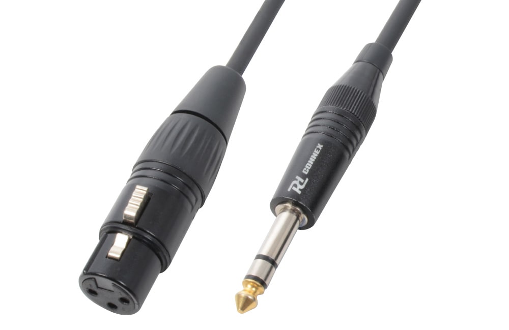 Sodel - Cordon audio XLR femelle / jack 6,35 mâle stéréo, 1,5 m - CX46-1