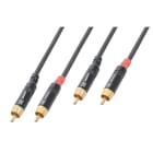 Sodel - Cordon audio 2 x RCA mâle / 2 x RCA mâle, 6 m - CX94-6