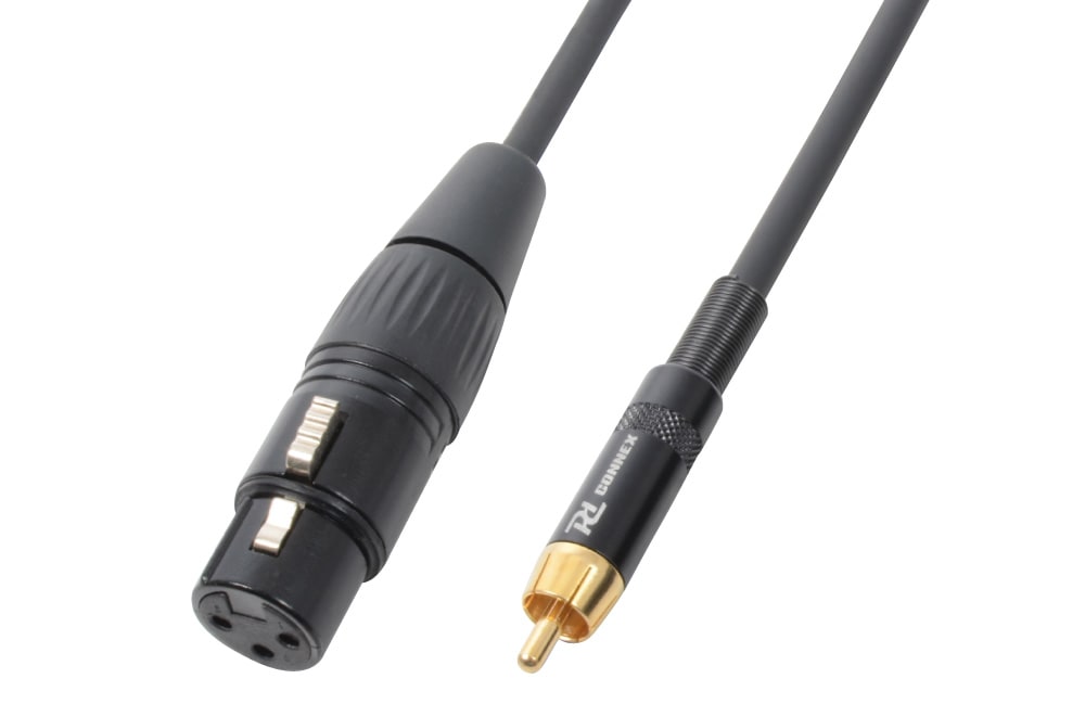Sodel - Cordon audio XLR femelle / RCA mâle, 3 m - CX54-3