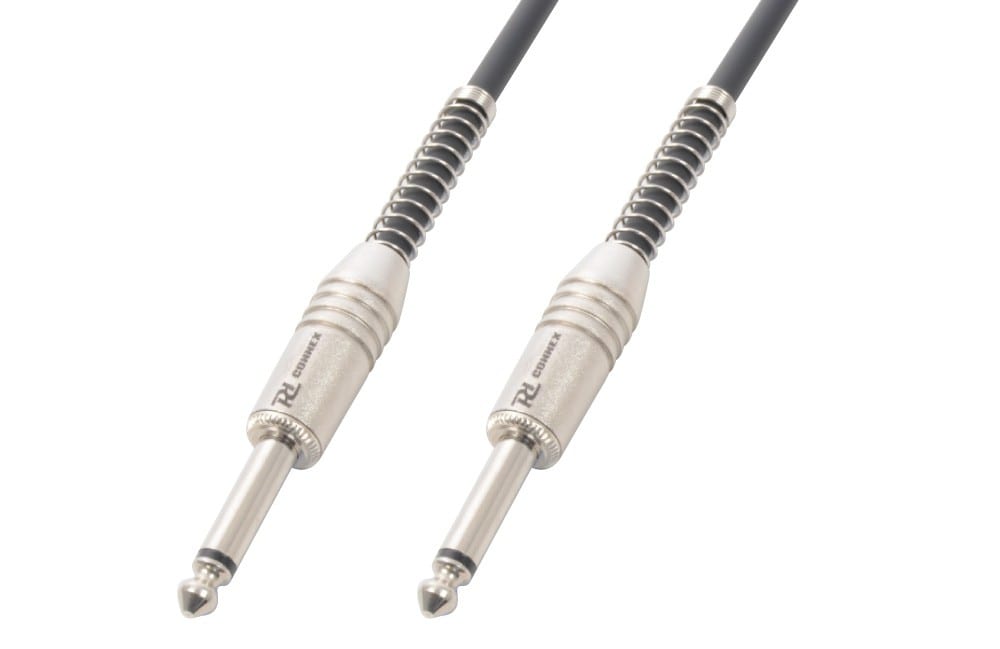 Sodel - Cordon guitare jack 6,35 mâle mono / jack 6,35 mâle mono, 1,5 m, noir - CX120-1