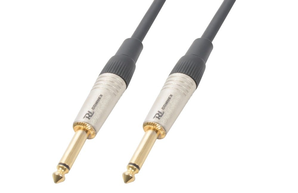 Sodel - Cordon guitare jack 6,35 mâle mono / jack 6,35 mâle mono, 6 m - CX116-6