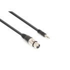 Monacor - Cordon audio XLR femelle / jack 3,5 stéréo, 0,5 m - CX320-05