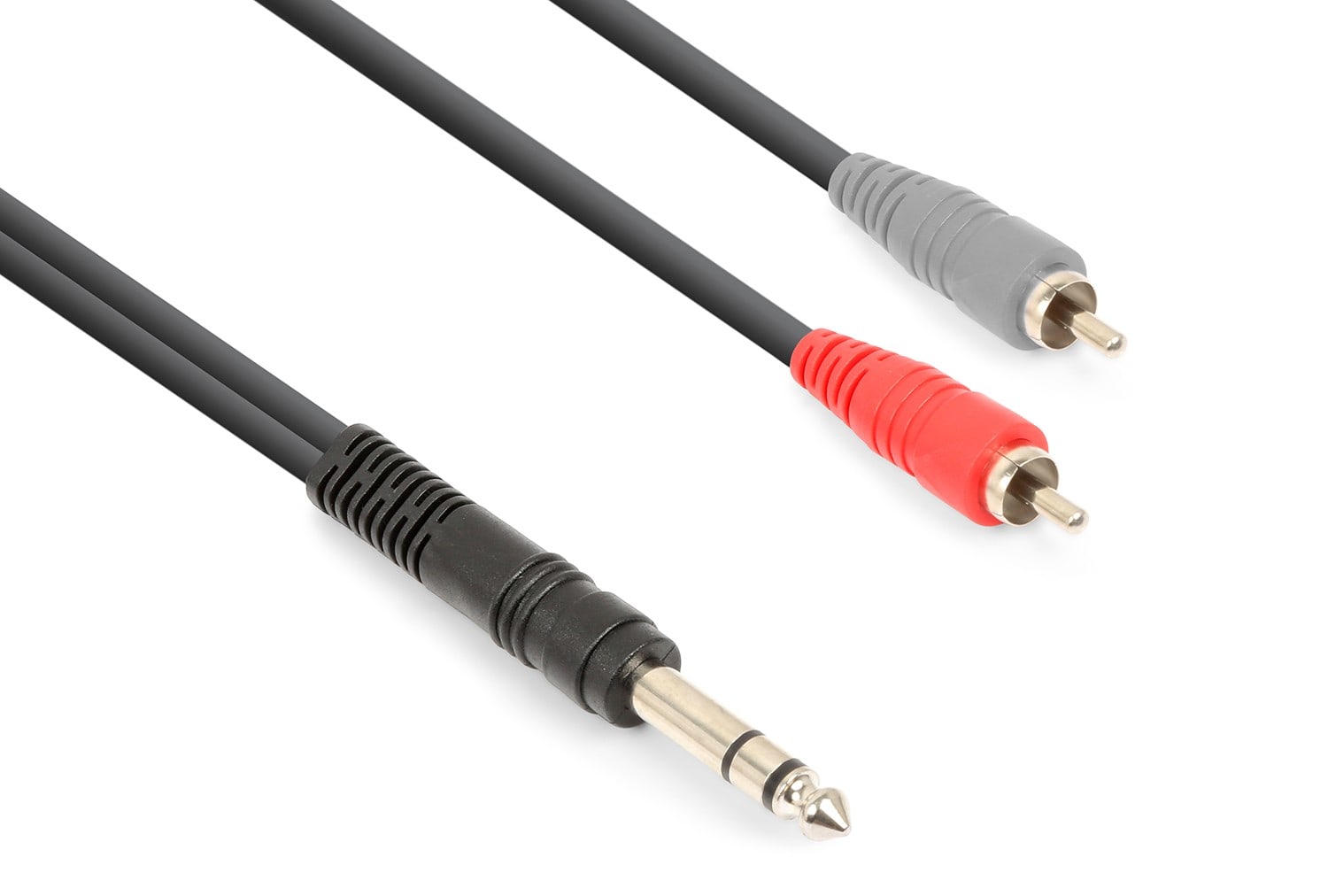 Sodel - Cordon audio jack 6,35 mâle stéréo / 2 x RCA mâle, 1,5 m - CX328-1
