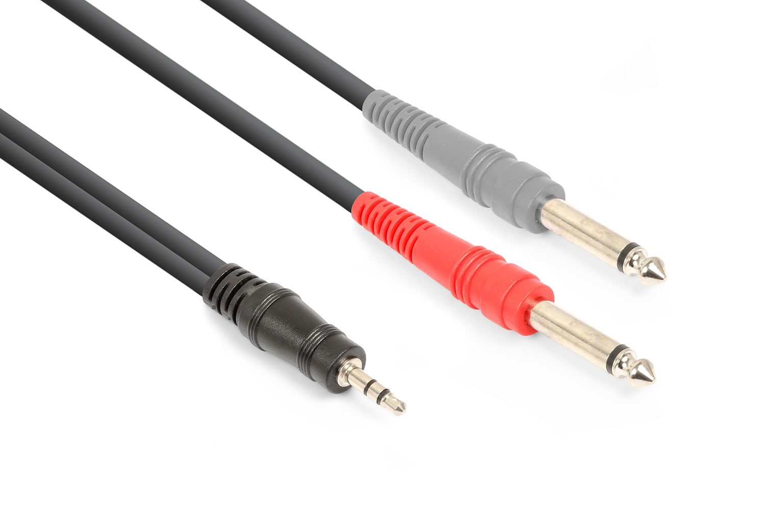 Sodel - Cordon audio jack 3,5 mâle stéréo / 2 x jack 6,35 mono, 3 m - CX332-3