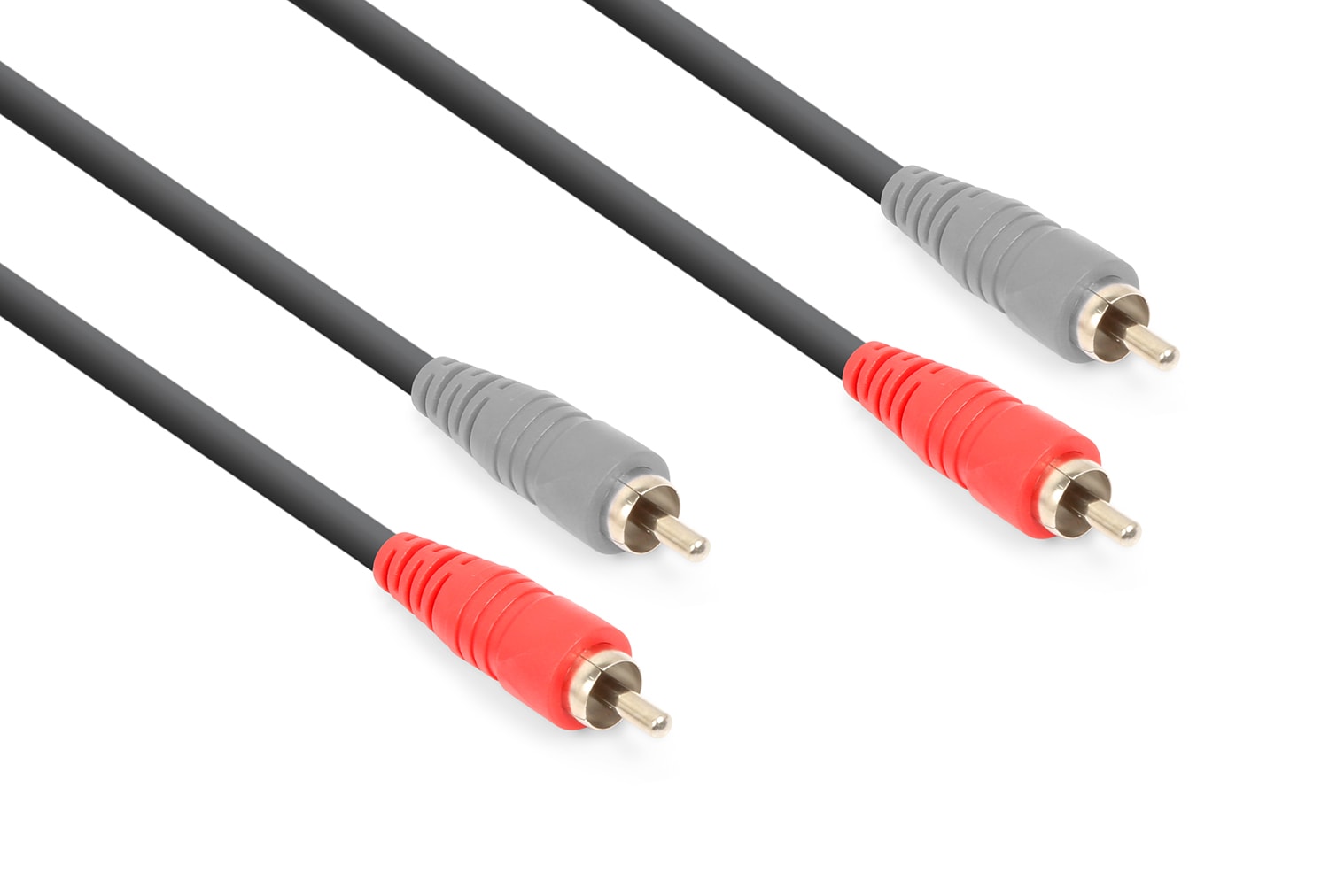 Monacor - Cordon audio 2 x RCA mâle / 2 x RCA mâle, 3 m - CX340-3