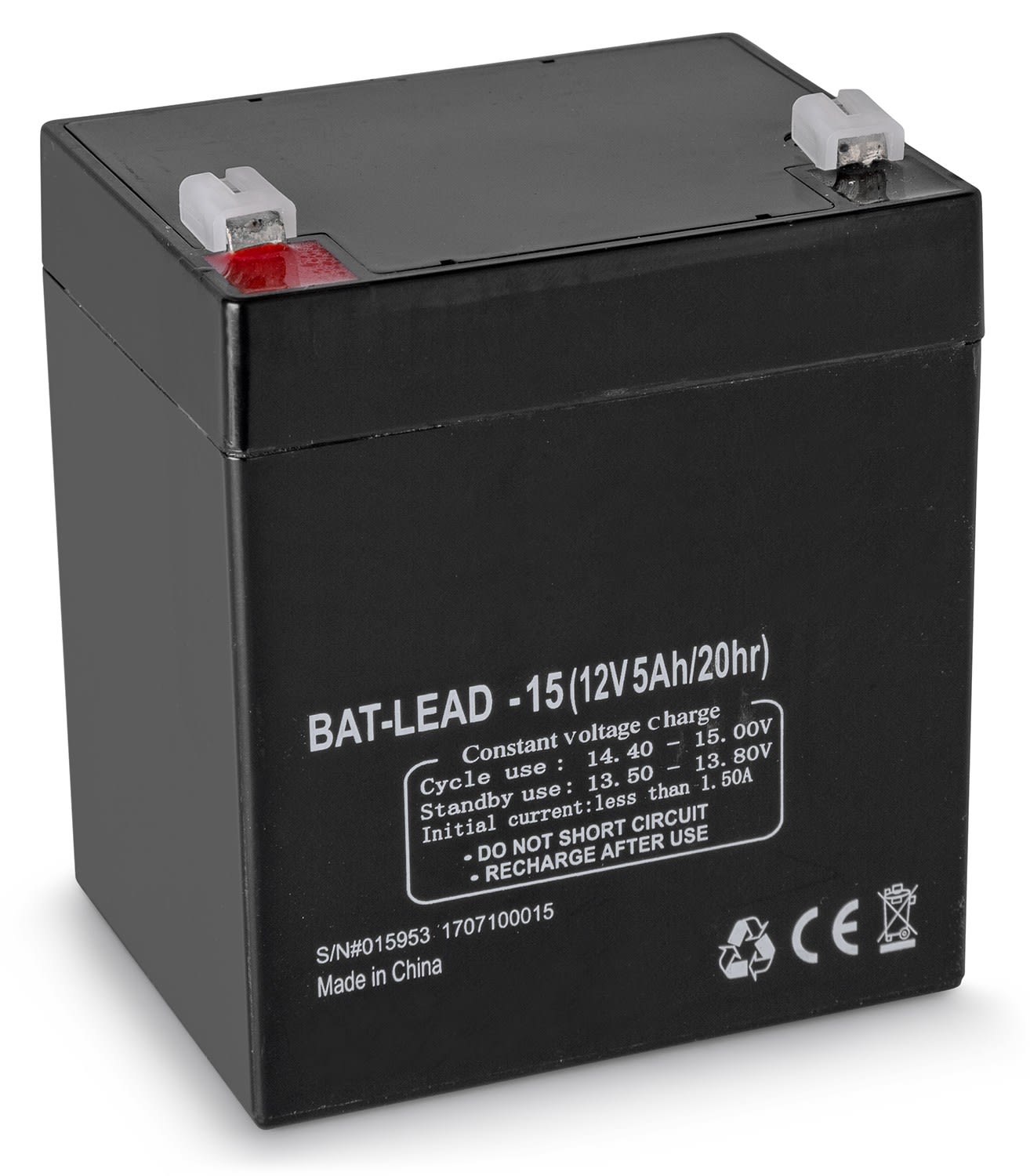 Monacor - Batterie / Accu, 12 V, 5 Ah